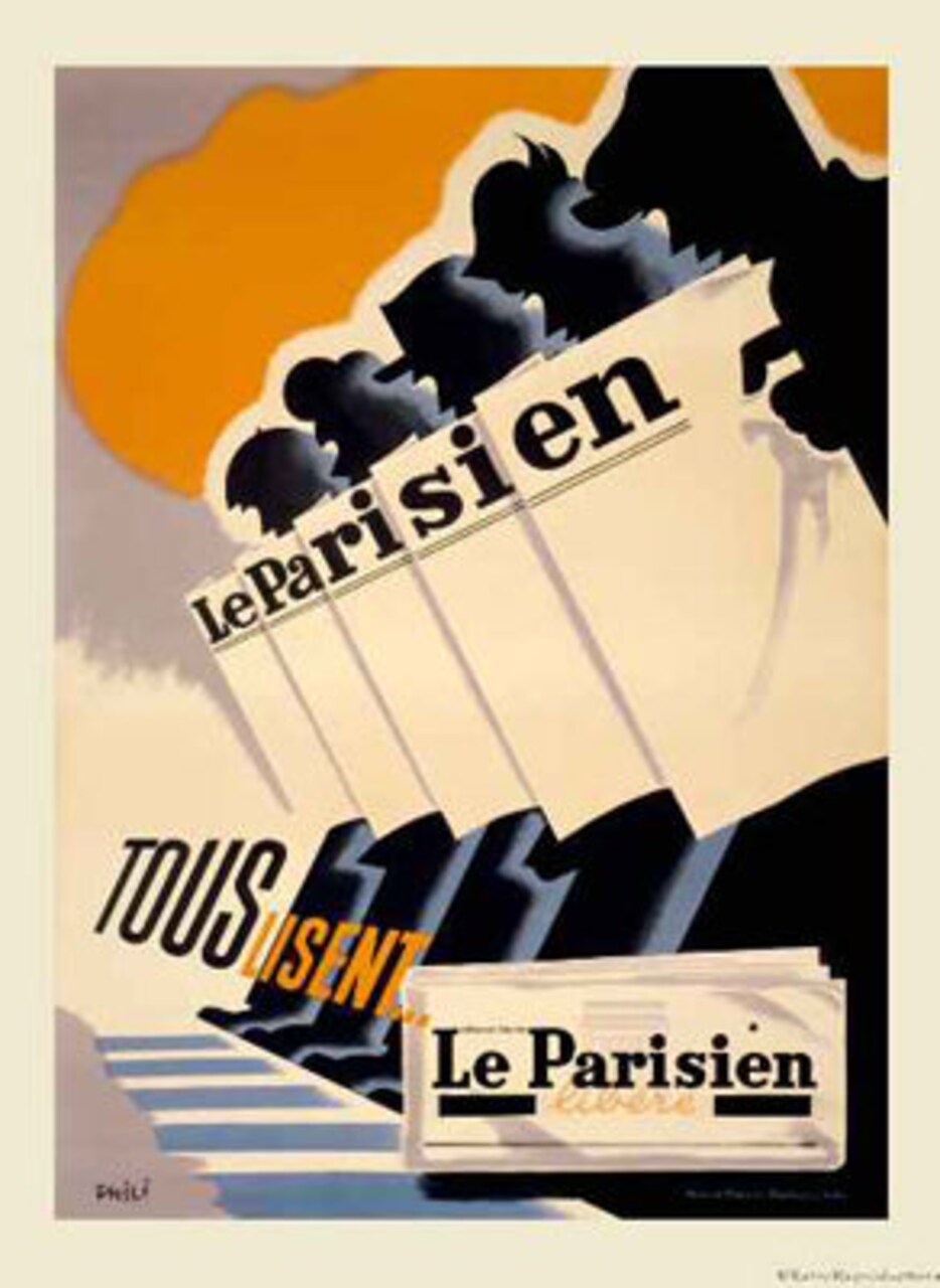Le Parisien Art Print - Vintage Parisian Wall Décor 36 Inches